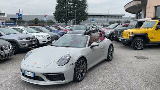 PORSCHE 911 992 CARRERA 4S CABRIO PDK 30 450HP 2021 KM69K GESSO INTERNI ROSSI LIFT ASSE POST STERZ [upl. by Cutcliffe]