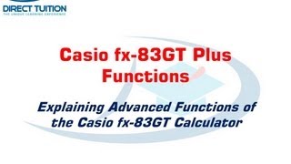 Casio fx83GT Plus functions 13 The Log Button [upl. by Llebiram]