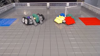 Lego Battlebots Lockjaw vs Gigabyte [upl. by Kellene138]