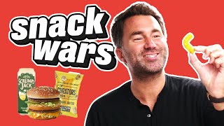 Eddie Hearn Tries McDonalds Big Mac For The First Time  Snack Wars [upl. by Nikki]