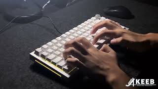 GMMK pro  Gateron Milky yellow black bottom  Creamy thoccy keyboard soundtest [upl. by Groot]