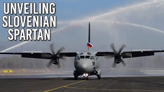 Unveiling the First Slovenian 🇸🇮 C27J Spartan quotMartin Krpanquot [upl. by Ahsika41]