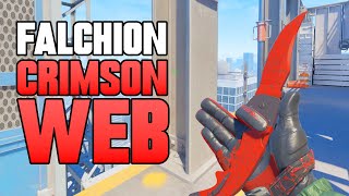 ★ CS2 Falchion Knife Crimson Web FACTORY NEW  CS2 Knife Gameplay [upl. by Gilemette752]