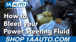 How to Bleed your Power Steering Fluid [upl. by Oakes225]