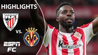 Athletic Club vs Villarreal  LALIGA Highlights  ESPN FC [upl. by Akla]