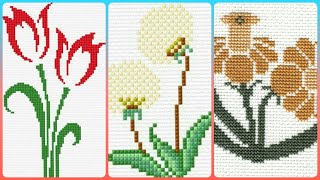 Diy Cross Stitch Patterns For Beginner  Easy Hand Embroidery Design To Cross Stitch [upl. by Ynatirb]