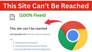 Fix this site cant be reached problem in chrome  this site cant be reached  chrome problem 2024 [upl. by Ultan]