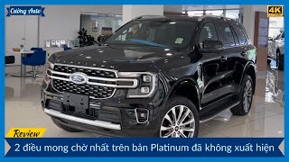 CHÍNH THỨC 12 điểm thay đổi nâng cấp trên FORD EVEREST PLATINIUM 4x4 2024 tại Việt Nam [upl. by Ariaet453]