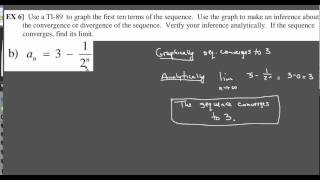 Ch 91 Determine Convergence or Divergence of Sequence Ex 67 [upl. by Yeoj]