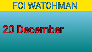 FCI WATCHMAN Punjab and Haryana No Update😞 [upl. by Flori]