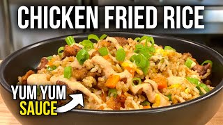 How to Make The BEST Fried Rice  Chicken Fried Rice amp Yum Yum Sauce Recipe [upl. by Oeramed257]