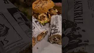 🌯🍔 Chicken Shawarma wrap and XXL burger sydneyfoodies food foodie sydneyfoodblogger [upl. by Fillbert]