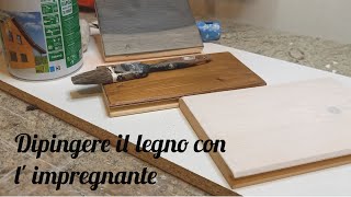 Dipingere il legno con limpregnante [upl. by Tolliver]