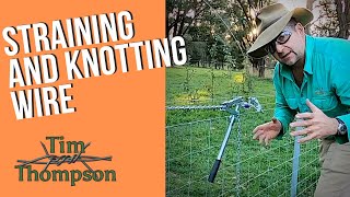 Mastering the Art of Straining and Knotting Fence Wire [upl. by Itsud]