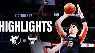 Memphis Grizzlies Highlights vs Chicago Bulls [upl. by Sallee]