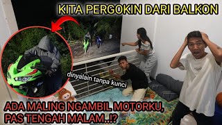 KESERUAN55  Bikin Kamar Dibalkon Kita Lihat Orang Ngambil Motornya ARIK [upl. by Arjan]