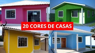 20 IDEIAS DE CORES DE CASAS 2024  Cores de Casas Modernas 2024  Cores para Fachadas de Casas 2024 [upl. by Aicilf985]