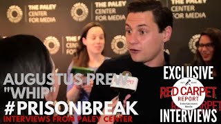 Augustus Prew quotWhipquot interviewed at FOXs Prison Break S5 Paley Center Event amp Panel [upl. by Aicatsue]