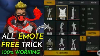 How To Get Free Emotes In Free Fire Free Emote Best Trick [upl. by Ahsitaf684]