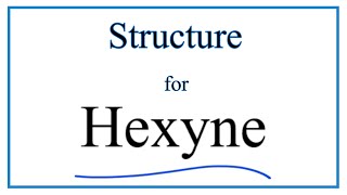 Structural Formula for 1Hexyne 2Hexyne and 3Hexyne [upl. by Mindy]