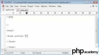 PHP Tutorials Register amp Login User registration Part 1 [upl. by Aihsar844]