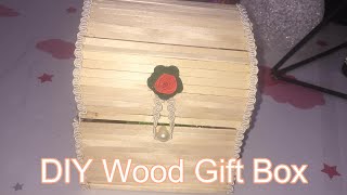 DIY Wood Gift Box  Gift Box Ideas  Wood Box [upl. by Trellas]