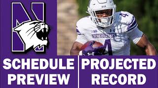 Northwestern Football 2024 Schedule Preview amp Record Projection [upl. by Neelat]