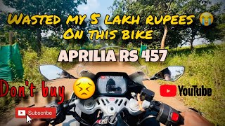 Must watch this before you buy aprilia rs457😭 thetoxicrider0127 [upl. by Aryas]