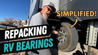 Step by Step Guide To Repack Wheel Bearings on Fifth Wheel or Toy Hauler [upl. by Brewer306]