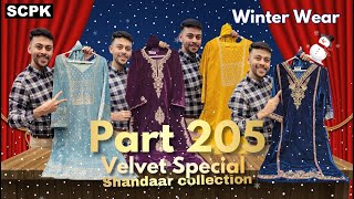 SCPK Part 205 Winter Special Collection  Premium Velvet Suits Haul  Shandaar Collection SCPK [upl. by Einhpets849]