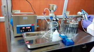 Millipore test setup for parts cleanliness analysis [upl. by Lauder]