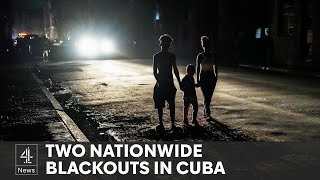 Millions left without electricity in Cuba suffers two nationwide blackouts [upl. by Krawczyk]