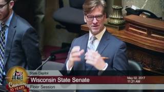 Wisconsin State Senate Opening Prayer Curt Coffield May 2 2017 [upl. by Allister38]