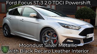 Ford Focus ST3 20 TDCI Powershift registered September 2017 67 finished in Moondust Silver [upl. by Druce]