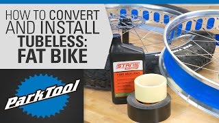 How to Convert amp Install Tubeless Tires on Fat Bikes [upl. by Chandra663]