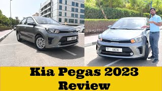 Kia pegas 2023 full options review  Kia pegas 2023 test drive options features  Ucars7 [upl. by Airotahs]