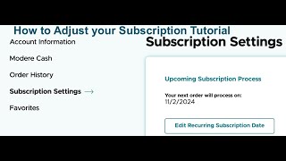 How to adjust my Modere Subscription date amp products [upl. by Aihtnys]