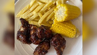 LET’S MAKE SOME DUNKED WINGS🍗❤️🥳 cooking viralvideo varsity [upl. by Lyrak508]