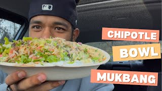 Chipotle Bowl  Mukbang [upl. by Assilem]