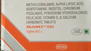 Rejunex CD3 Tablet uses in Hindi  rejunex cd 3 tablet uses side effects and doses in Hindi [upl. by Esirehs470]