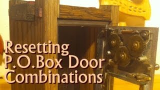 Post Office Box Door  Resetting the Combination [upl. by Yrrep942]