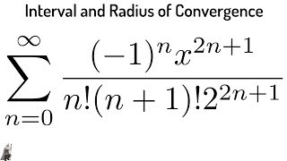 Interval and Radius of Convergence a Power Series using the Ratio Test from Calculus [upl. by Otit]