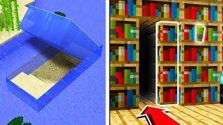 TOP 5 SECRET BASES You Can Make in Minecraft TUTORIAL [upl. by Ettedo428]