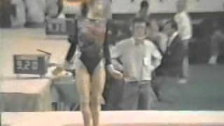 svetlana boginskaya 1990 world cup ef floor exercise [upl. by Nnylireg]