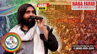 Babbu Maan Live At VIBGYOR2k24 in Baba Farid Group Of Institutions [upl. by Airdnahs183]