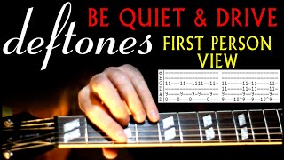 Deftones Be Quiet And Drive Far Away POV Guitar Lesson  Guitar Tabs  Tab Tutorial  Guitar Chords [upl. by Eerual]