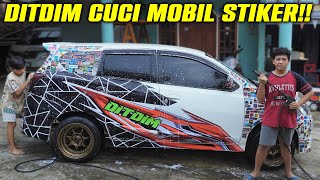 DITDIM CUCI MOBIL YANG PENUH STIKER RUSAK GAK YA [upl. by Blithe]