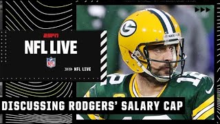 The significance of the Packers lowering Aaron Rodgers’ salary cap with new deal  NFL Live [upl. by Grefer]