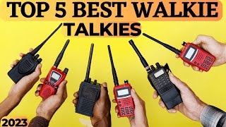 Top 5 Best Walkie Talkies 2024  Best Walkie Talkie for Long Distance in Budget [upl. by Eicnahc]