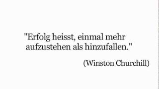 Erfolg heißt einmal mehr aufzustehen als hinzufallen [upl. by Ahsilef]